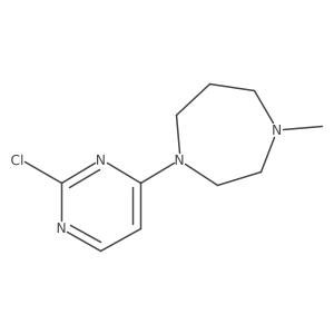 1-(2-Chloropyrimidin-4-yl)-4-methyl-1,4-diazepane结构式