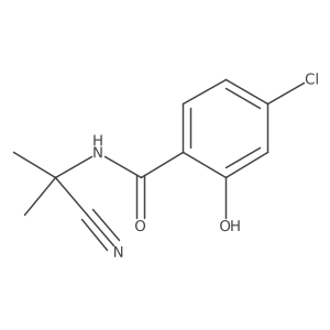 Benzamide, 4-chloro-N-(1-cyano-1-methylethyl)-2-hydroxy-结构式