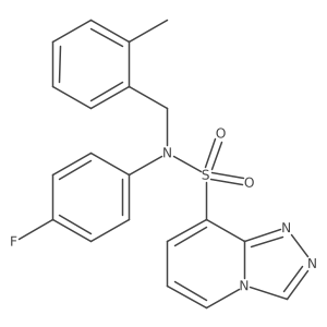 N-(4-fluorophenyl)-N-[(2-methylphenyl)methyl]-[1,2,4]triazolo[4,3-a]pyridine-8-sulfonamide Structure