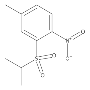 2-(Isopropylsulfonyl)-4-methyl-1-nitrobenzene Structure