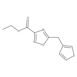 Ethyl 5-(thiophen-3-ylmethyl)-1,2,4-oxadiazole-3-carboxylate Structure