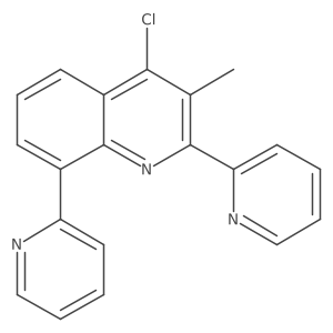 4-Chloro-3-methyl-2,8-di(pyridin-2-yl)quinoline结构式
