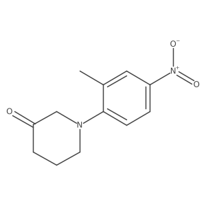 3-Piperidinone, 1-(2-methyl-4-nitrophenyl)-结构式