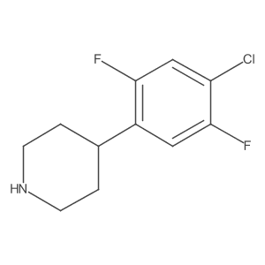 4-(4-Chloro-2,5-difluorophenyl)piperidine Structure