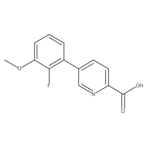 5-(2-Fluoro-3-methoxyphenyl)picolinic acid Structure