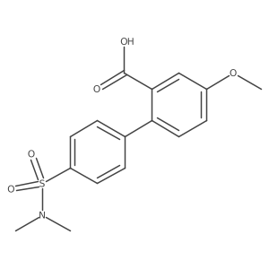 2-(4-N,N-Dimethylsulfamoylphenyl)-5-methoxybenzoic acid结构式