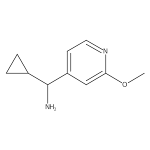 Cyclopropyl(2-methoxypyridin-4-yl)methanamine结构式