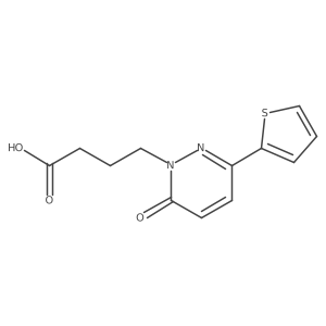 4-[6-oxo-3-(2-thienyl)pyridazin-1(6H)-yl]butanoic acid Structure