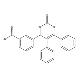 3-(2-oxo-5,6-diphenyl-3,4-dihydro-1H-pyrimidin-4-yl)benzamide Structure