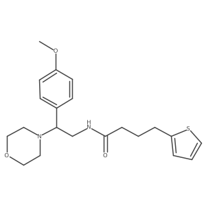 2-Thiophenebutanamide, N-[2-(4-methoxyphenyl)-2-(4-morpholinyl)ethyl]-结构式