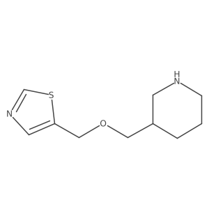 3-{[(1,3-Thiazol-5-yl)methoxy]methyl}piperidine Structure