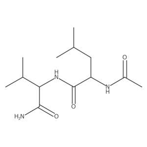 L-Valinamide, N-acetyl-L-leucyl- Structure