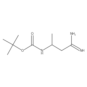 tert-butyl N-(1-carbamimidoylpropan-2-yl)carbamate结构式