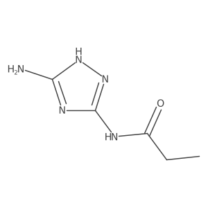 N-(5-amino-4H-1,2,4-triazol-3-yl)propanamide Structure
