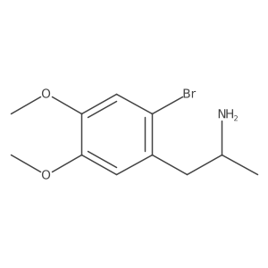 2-Bromo-4,5-dimethoxyamphetamine, (S)-结构式
