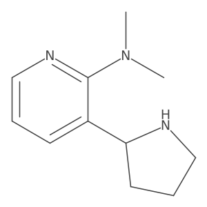 n,n-Dimethyl-3-(pyrrolidin-2-yl)pyridin-2-amine结构式