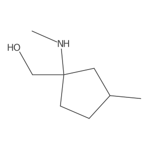 [3-Methyl-1-(methylamino)cyclopentyl]methanol结构式