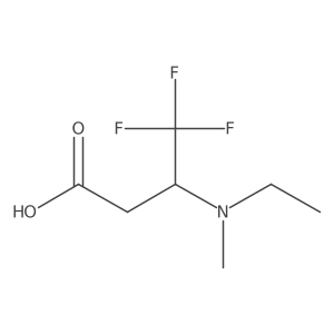 3-[Ethyl(methyl)amino]-4,4,4-trifluorobutanoic acid Structure