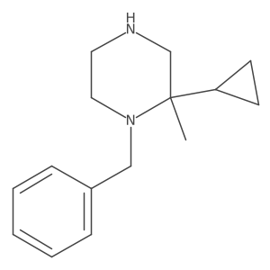 1-Benzyl-2-cyclopropyl-2-methylpiperazine结构式