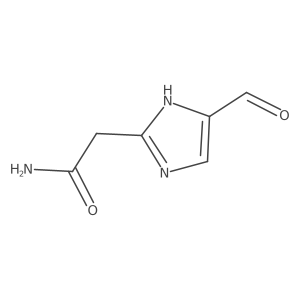 2-(5-formyl-1H-imidazol-2-yl)acetamide结构式