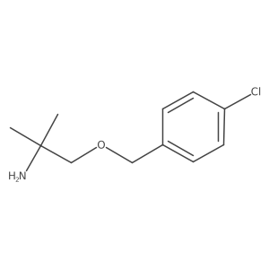 1-((4-Chlorobenzyl)oxy)-2-methylpropan-2-amine结构式