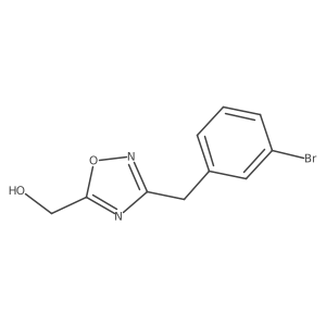 (3-(3-Bromobenzyl)-1,2,4-oxadiazol-5-yl)methanol结构式