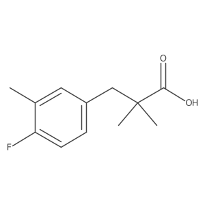 3-(4-Fluoro-3-methylphenyl)-2,2-dimethylpropanoic acid Structure