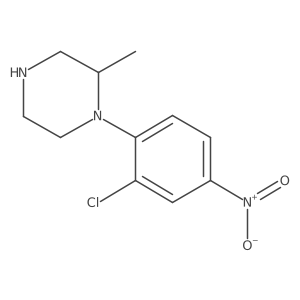 (S)-1-(2-Chloro-4-nitrophenyl)-2-methylpiperazine Structure