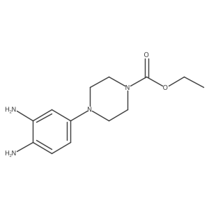 Ethyl 4-(3,4-diaminophenyl)piperazine-1-carboxylate结构式