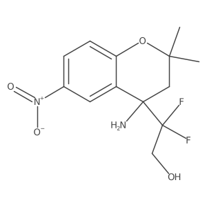 (R)-2-(4-Amino-2,2-dimethyl-6-nitrochroman-4-YL)-2,2-difluoroethanol Structure