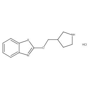 2-(Pyrrolidin-3-ylmethoxy)benzo[d]thiazole hydrochloride Structure