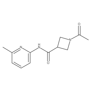 1-acetyl-N-(6-methylpyridin-2-yl)azetidine-3-carboxamide结构式
