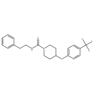 N-phenethyl-4-((5-(trifluoromethyl)pyridin-2-yl)oxy)piperidine-1-carboxamide Structure