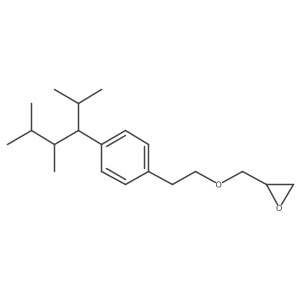 2-[[2-[4-[2,3-Dimethyl-1-(1-methylethyl)butyl]phenyl]ethoxy]methyl]oxirane结构式
