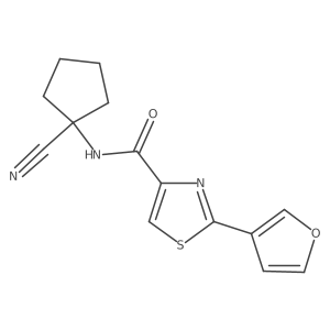 N-(1-Cyanocyclopentyl)-2-(furan-3-YL)-1,3-thiazole-4-carboxamide Structure