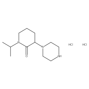 3-(Piperazin-1-yl)-1-(propan-2-yl)piperidin-2-one dihydrochloride结构式