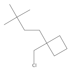 1-(Chloromethyl)-1-(3,3-dimethylbutyl)cyclobutane结构式