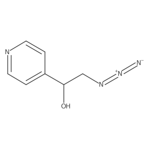 2-Azido-1-(pyridin-4-yl)ethan-1-ol结构式