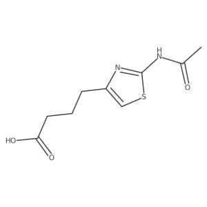 4-(2-Acetamido-1,3-thiazol-4-yl)butanoic acid Structure