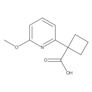 1-(6-Methoxypyridin-2-yl)cyclobutane-1-carboxylic acid Structure