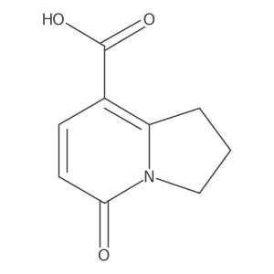 5-Oxo-1,2,3,5-tetrahydroindolizine-8-carboxylic acid Structure