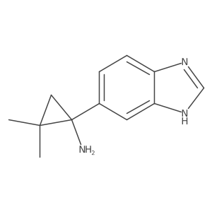 1-(1H-1,3-benzodiazol-5-yl)-2,2-dimethylcyclopropan-1-amine Structure