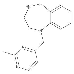 1H-1,4-Benzodiazepine, 2,3,4,5-tetrahydro-1-[(2-methyl-4-pyrimidinyl)methyl]- Structure