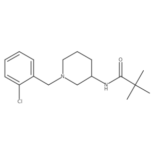N-{1-[(2-chlorophenyl)methyl]piperidin-3-yl}-2,2-dimethylpropanamide结构式