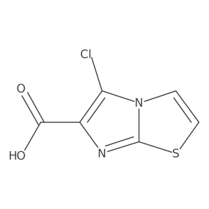 5-Chloroimidazo[2,1-b][1,3]thiazole-6-carboxylicacid结构式