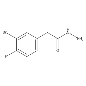 2-(3-Bromo-4-fluorophenyl)acetohydrazide结构式