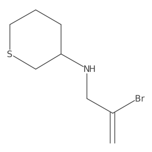 N-(2-Bromoallyl)tetrahydro-2H-thiopyran-3-amine结构式