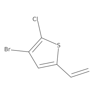 3-Bromo-2-chloro-5-ethenylthiophene Structure