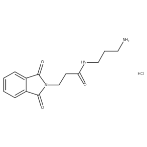 N-(3-Aminopropyl)-3-(1,3-dioxoisoindolin-2-yl)propanamide hydrochloride结构式