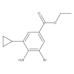 Ethyl 4-amino-3-bromo-5-cyclopropylbenzoate Structure